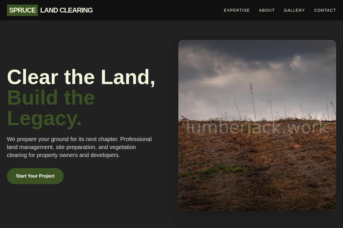 Spruce Land Clearing